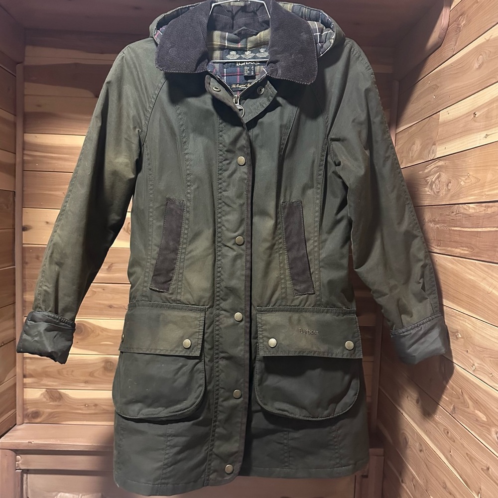 Classic Barbour waxed winter with quilted lining